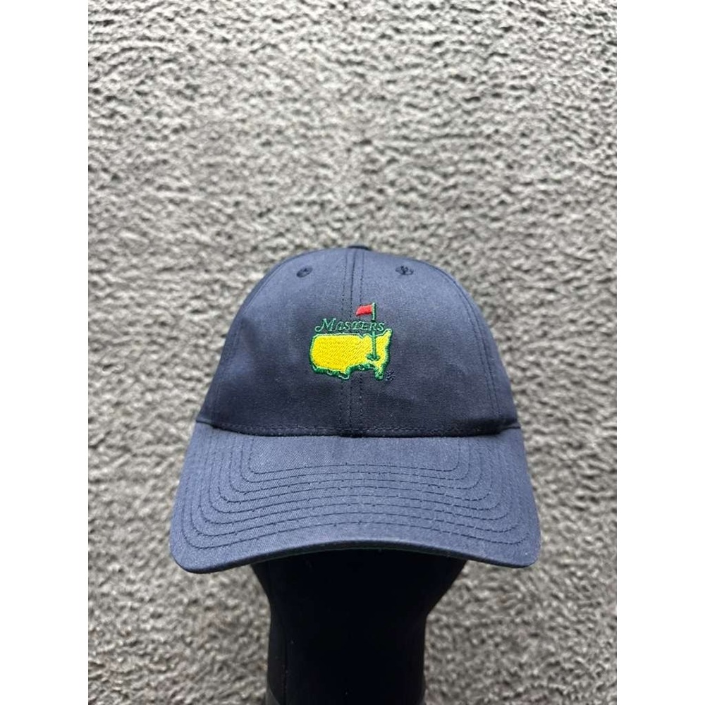 American Needle‎ Masters Adjustable Strapback Golf Hat Navy Blue Adult One Size